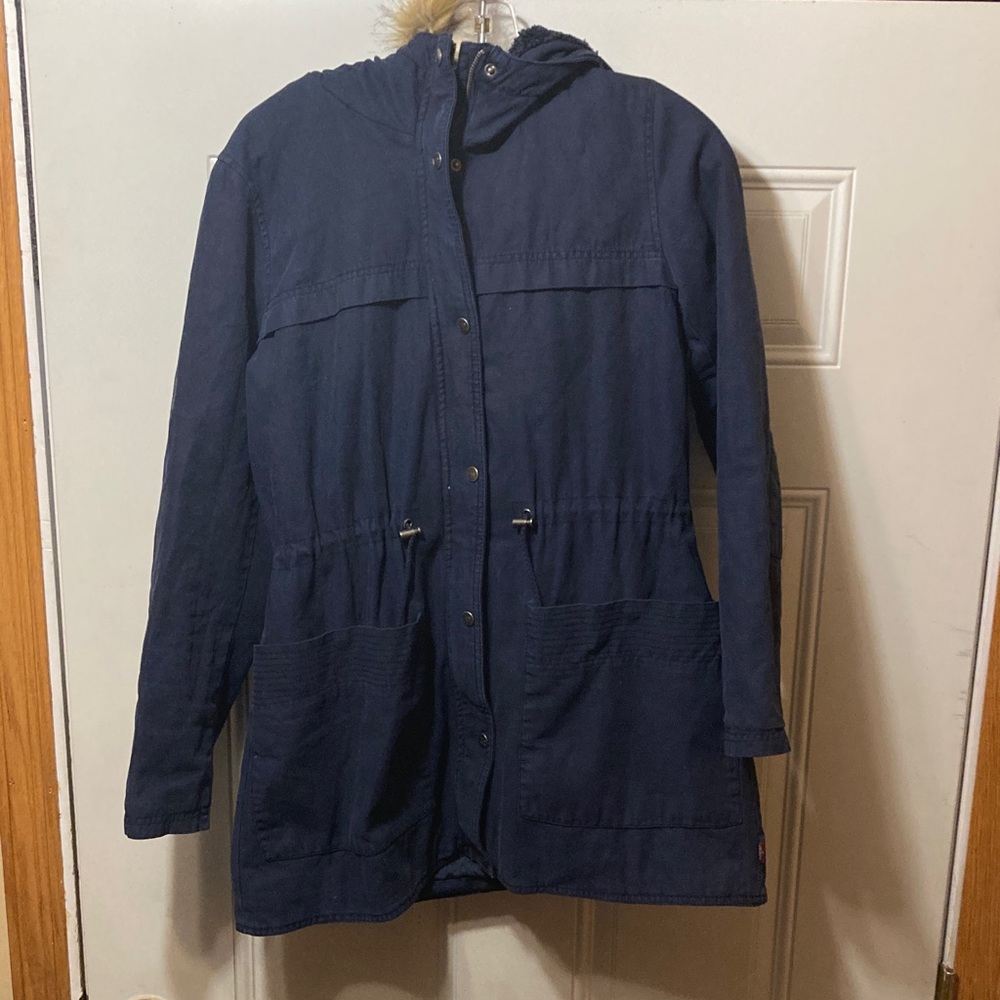 Levi’s Navy Hooded Jacket‎ S